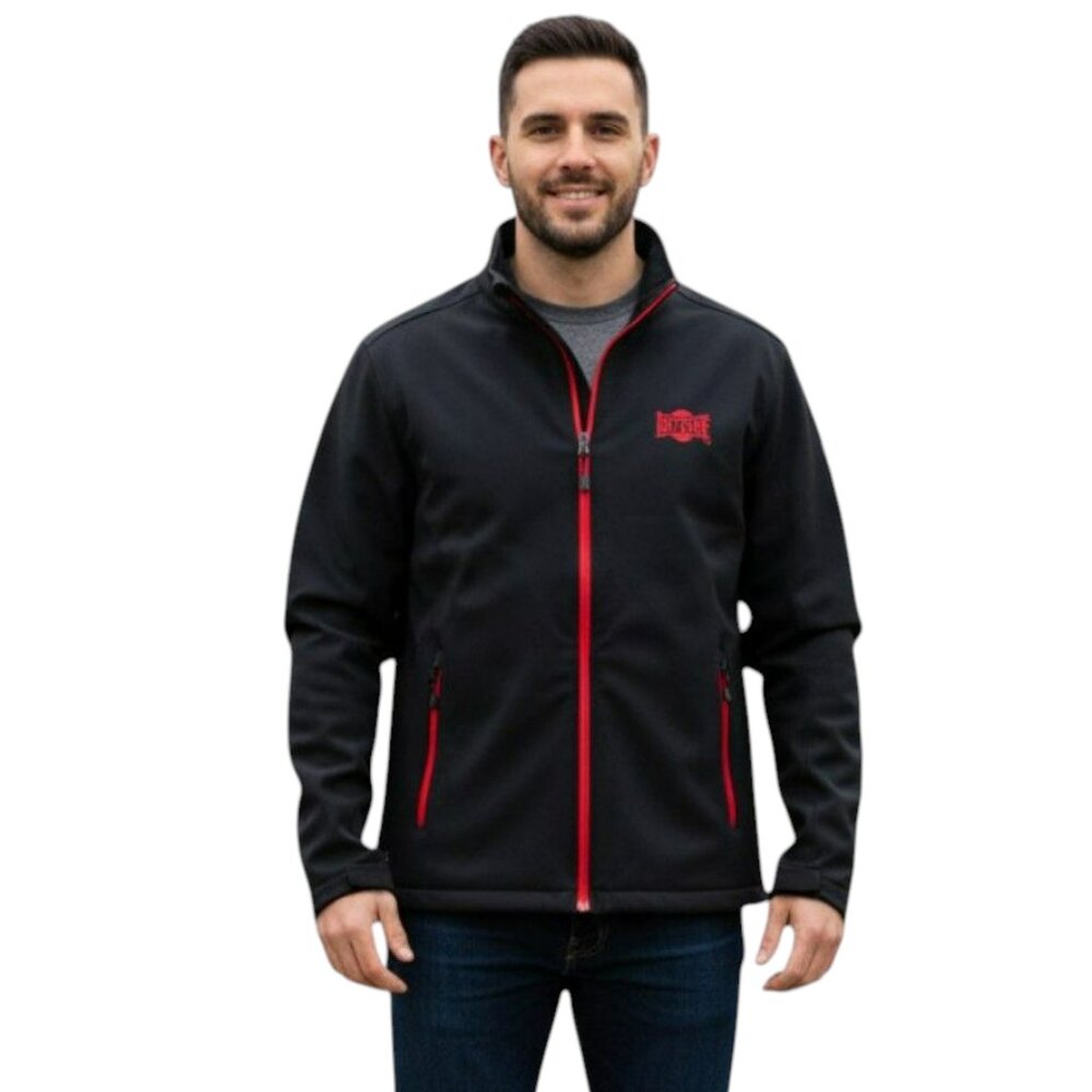 Stormtech Drydene Embroidered Softshell Fleece Lined Utility Jacket 2XL Black